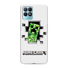 Чохол Майнкрафт на Realme NARZO 50 (AlphaPrint) Minecraft (кріпер Майнкрафт)