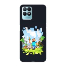 Чохол Майнкрафт на Realme NARZO 50 (AlphaPrint) Minecraft (персонажі Minecraft)