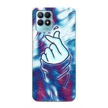Чехол с принтом для Realme NARZO 50 (AlphaPrint - Знак сердечка)