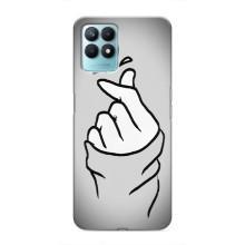 Чехол с принтом для Realme NARZO 50 (AlphaPrint - Знак сердечка)