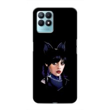 Чохли Венсдей на Realme NARZO 50 Уенсдей (AlphaPrint) (серйозна Венздей)