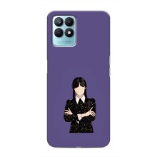 Чохли Венсдей на Realme NARZO 50 Уенсдей (AlphaPrint) (Венздей у чорному)