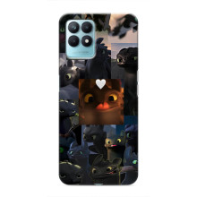 Чехол как приручить дракона на Realme NARZO 50 – Дракон коллаж