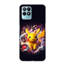 Чохол з Пікачу на Realme NARZO 50 (Пікачу з м'ячем)