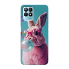 Чохол з принтом стильні тварини для RealMe NARZO 50 (Кролик в окулярах)