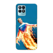 Чехол с принтом Фантастическая четверка для Realme NARZO 50 – Человек-Факел