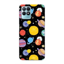 Космічні Чохли для RealMe NARZO 50 (VPrint) (Намальовані планети)