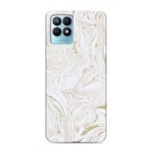 Мраморний чехол на Realme NARZO 50 (VPrint) (Білий мрамор)
