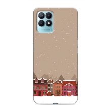 Новорічні, Святкові Чохли для Realme NARZO 50 - 2024 год (Зимове місто)
