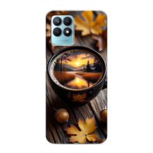 Чохол з унікальним дизайном 'Осінь з кавою' для Realme NARZO 50 – Темна кава