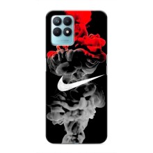 Силиконовый Чехол на Realme NARZO 50 с картинкой Nike (Nike дым)