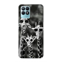 Силіконовий чохол з КАРТИНКАМИ літо для Realme NARZO 50 (AlphaPrint) (Жирафи в окулярах)
