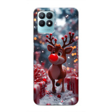 Яркий чехол для Realme NARZO 50 с Зимними Оленятами – Олень среди подарков