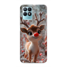 Яркий чехол для Realme NARZO 50 с Зимними Оленятами