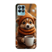Друкований чохол 'Звірята з кавою' для Realme NARZO 50 – Песик з кавою