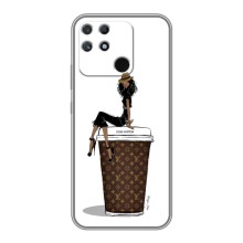 Чехлы Луи Витон для Realme NARZO 50A (AlphaPrint - LOUIS VUITTON) (кофе LOUIS VUITTON)