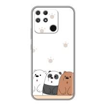 Чохли з зображенням різних тварин на Realme NARZO 50A (Здивовані ведмедики)