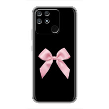 Чехол банты для Realme NARZO 50A – Бант на черном