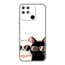 Чехол с рисунком кот на Realme NARZO 50A – Коты в очках