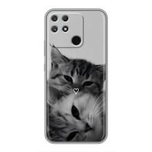 Чехол с рисунком кот на Realme NARZO 50A – Пара котов