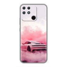 Чохол з авто Порше для Realme NARZO 50A – Рожевий Порше