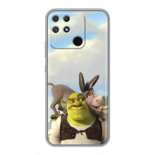 Чохол з мультфільмом Шрек на Realme NARZO 50A – Шрек і осел