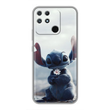 Чохол з малюнком Стіч для Realme NARZO 50A – Стіч з квіткою