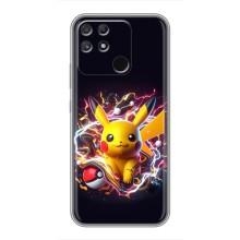 Чехол с Пикачу на Realme NARZO 50A – Пикачу с мячом