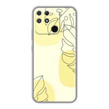 Силиконовый чехол с принтом в цветах на Realme NARZO 50A