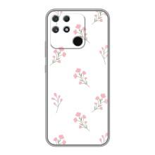 Чехол с розовым рисунком для Realme NARZO 50A – Розовые цветы