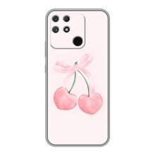Чехол с розовым рисунком для Realme NARZO 50A – Розовые вишни