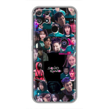 Чехол Гра в кальмара для Realme NARZO 50A – Коллаж игры кальмара