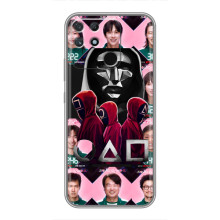 Чехол Гра в кальмара для Realme NARZO 50A – Персонажи игры кальмара