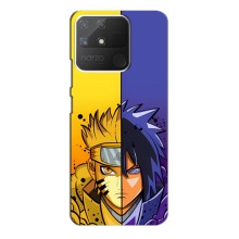 Купить Чохли на телефон з принтом Anime для Реалмі Нарзо 50А – Naruto Vs Sasuke