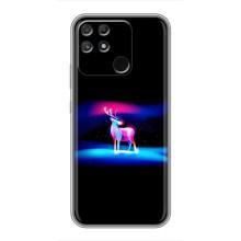 Силіконовий бампер з картинкою звірів для Realme NARZO 50A (Яскравий олень)