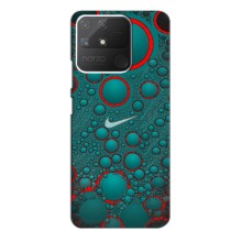 Силиконовый Чехол на Realme NARZO 50A с картинкой Nike (Найк зеленый)