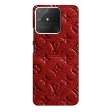 Текстурный Чехол Louis Vuitton для Реалми Нарзо 50а (Красный ЛВ)