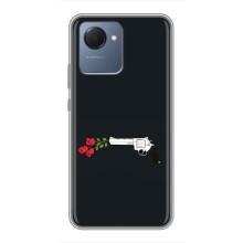 Чехлы (ART) Цветы на Realme NARZO 50i Prime (VPrint) (Неожиданные цветы)