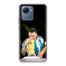 Чехлы для Realme NARZO 50i Prime (Leo чемпион) (AlphaPrint) (Кубок Месси)