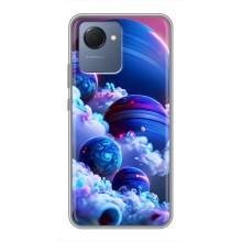 Чохли КОСМОС  на Realme NARZO 50i Prime – Сині планети