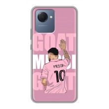 Чехлы Лео Месси в Майами на Realme NARZO 50i Prime – GOAT MESSI