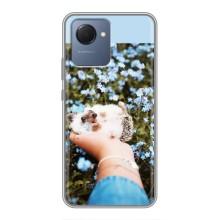 Чохли з зображенням різних тварин на Realme NARZO 50i Prime (Їжачок в руці)