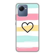 Чехлы с тематикой "Маленькие Сердечки" на Realme NARZO 50i Prime (Красивое сердечко)