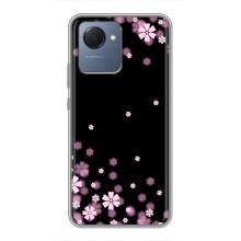 Чехол для Реалми Нарзо 50i Прайм - с принтом (Дизайнерские) (AlphaPrint) (Цветочки маленькие)