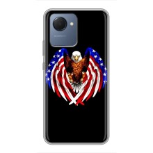 Чохол Прапор USA для Realme NARZO 50i Prime (Крила США)