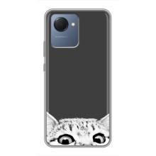 Чехол на Реалми Нарзо 50i Прайм с Котами (VPrint) (Выглядывает кот)