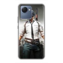 Силиконовый чехол с картинкой "Герой Pubg" на Realme NARZO 50i Prime – Пабг