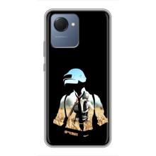 Силиконовый чехол с картинкой "Герой Pubg" на Realme NARZO 50i Prime – Пубг мен