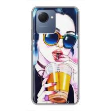 Чохол з картинкою Модні Дівчата Realme NARZO 50i Prime (Дівчина з коктейлем)