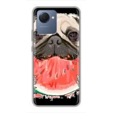 Чехол (ТПУ) Милые собачки для Realme NARZO 50i Prime (Смешной Мопс)